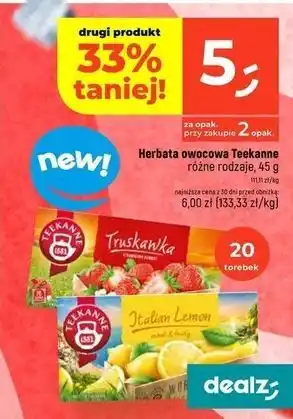 Dealz Herbata strawberry Teekanne World Of Fruits oferta