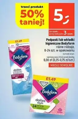 Dealz Podpaski dailies v-protection extra long Bodyform oferta