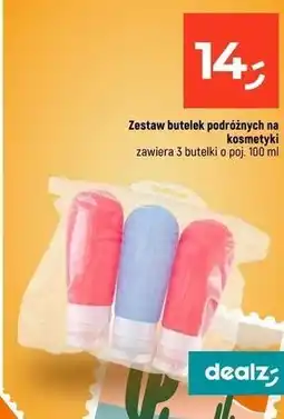 Dealz Buteleczki podróżne 100 ml oferta