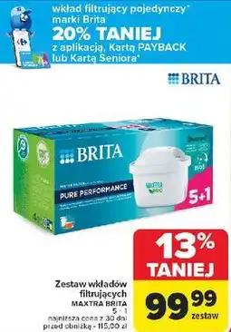 Carrefour Filtr do wody pure performance pro Brita Maxtra+ oferta
