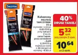Carrefour Kabanosy z szynki Tarczyński Protein oferta