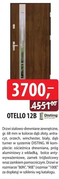 DDD Drzwi zewnętrzne Disting oferta