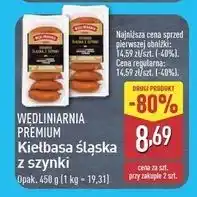 ALDI Kiełbasa śląska z szynki Wędliniarnia Premium oferta
