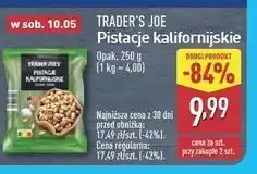 ALDI Pistacje kalifornijskie Trader Joe's oferta