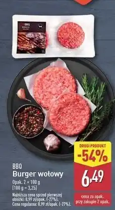 ALDI Burger wołowy Bbq (Aldi) oferta