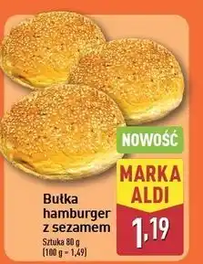 ALDI Bułka hamburgerowa z sezamem oferta