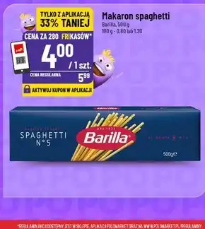 Polomarket Barilla Spaghettini makaron z pszenicy durum 500 kg oferta