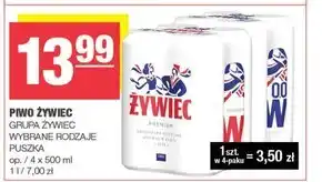 SPAR mini Żywiec Piwo jasne 4 x 500 ml oferta