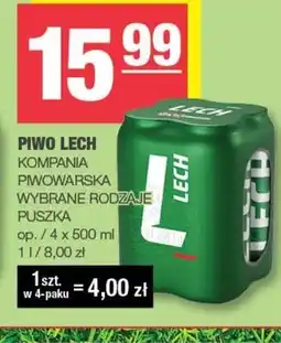 Spar Lech Premium Piwo jasne 2 l (4 x 0,5 l) oferta