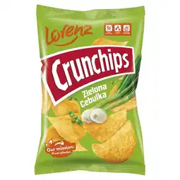 Topaz Crunchips Chipsy ziemniaczane zielona cebulka 140 g oferta