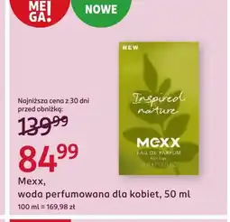Rossmann Woda perfumowana damska Mexx oferta