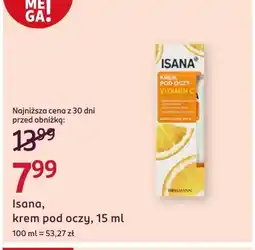 Rossmann Krem pod oczy Isana oferta