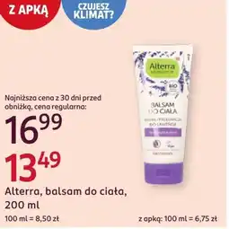 Rossmann Balsam do ciała Alterra oferta