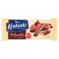 Żabka Krakuski Paluszki z galaretką malinową w czekoladzie 144 g oferta