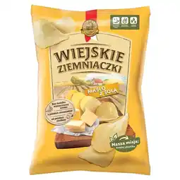 Żabka Wiejskie Ziemniaczki Chipsy ziemniaczane masło z solą 130 g oferta