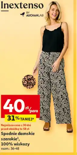 Auchan Spodnie damskie Inextenso oferta
