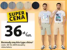 Auchan Bermudy męskie Chino oferta