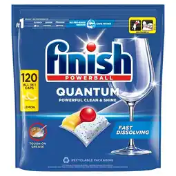 Auchan Finish Quantum Lemon Kapsułki do mycia naczyń w zmywarce 1248 g (120 sztuk) oferta