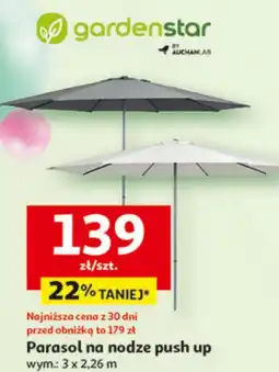 Auchan Parasol Gardenstar oferta