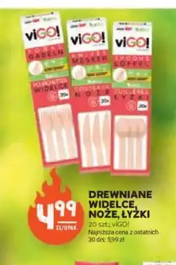 Stokrotka Drewniane widelce, noże, łyżki VIGO! oferta
