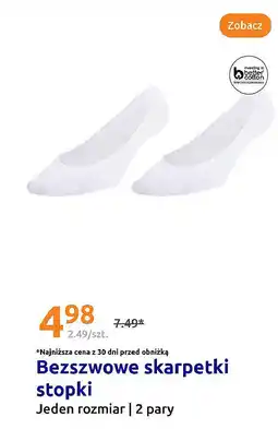 Action Bezszwowe skarpetki stopki oferta