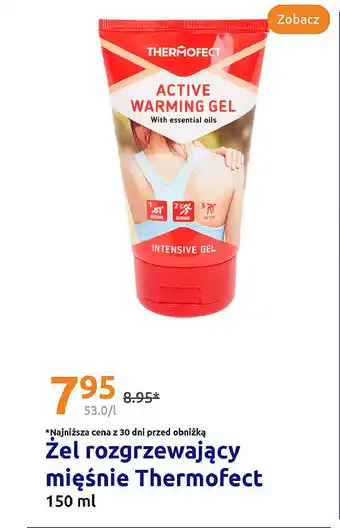 Action Żel rozgrzewający mięśnie Thermofect oferta