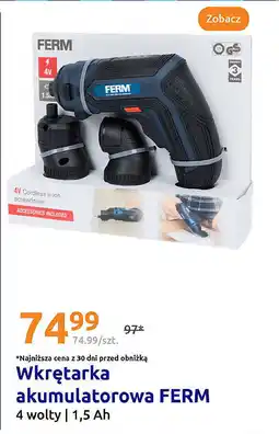 Action Wkrętarka akumulatorowa FERM oferta