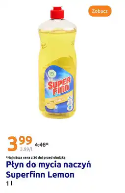 Action Płyn do mycia naczyń Superfinn Lemon oferta