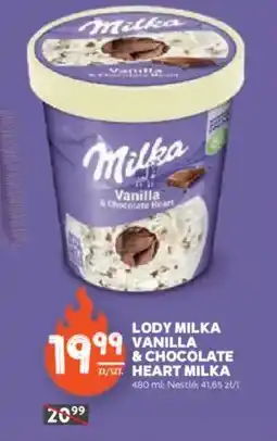 Stokrotka Lody Milka Vanilla & Chocolate Heart oferta