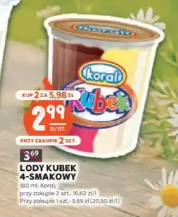 Stokrotka Lody Kubek 4-smakowy oferta