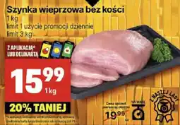 Delikatesy Centrum Szynka wieprzowa bez kości 1kg Delikatesy Centrum oferta