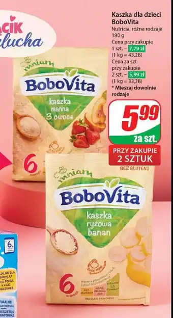 Dino Kaszka ryżowa bananowa Bobovita oferta