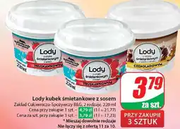 Dino Lody śmietankowe z sosem truskawkowym Zakład cukierniczo-spożywczy oferta