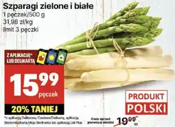Delikatesy Centrum Szparagi zielone i białe 1 pęczek Delikatesy Centrum oferta