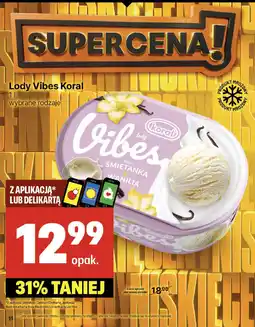 Delikatesy Centrum Lody Vibes Koral śmietanka & wanilia oferta