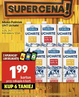 Delikatesy Centrum Mleko Polmlek UHT Uchte 2,0% 1l oferta