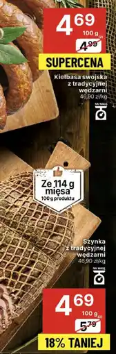 Delikatesy Centrum Szynka z tradycyjnej wędzarni 100g Delikatesy Centrum oferta