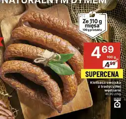 Delikatesy Centrum Kiełbasa swojska z tradycyjnej wędzarni 100g Delikatesy Centrum oferta