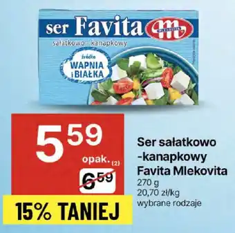 Delikatesy Centrum Ser sałatkowo-kanapkowy Favita Mlekovita 270g oferta