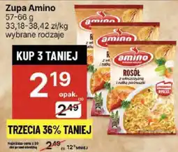 Delikatesy Centrum Zupa Amino różne rodzaje oferta