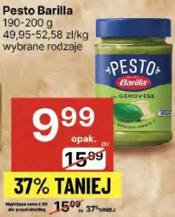 Delikatesy Centrum Pesto Barilla oferta