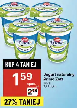 Delikatesy Centrum Jogurt naturalny Primo Zott 180g oferta