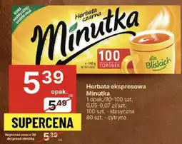 Delikatesy Centrum Herbata ekspresowa Minutka oferta
