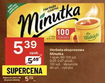 Delikatesy Centrum Herbata ekspresowa Minutka oferta