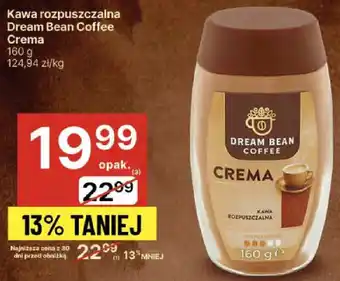 Delikatesy Centrum Kawa rozpuszczalna Dream Bean Coffee Crema oferta