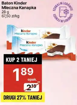 Delikatesy Centrum Baton Kinder Mleczna Kanapka oferta