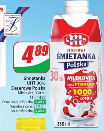 Dino Śmietanka polska 30 % Mlekovita oferta