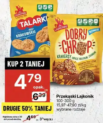 Delikatesy Centrum Przekąski Lajkonik Talarki oferta