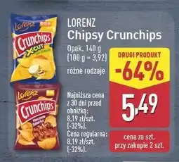ALDI Chipsy pieczone żeberka Crunchips Crunchips lorenz oferta