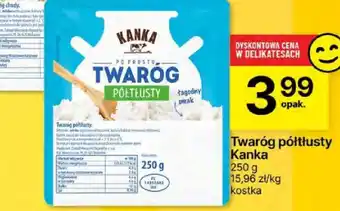 Delikatesy Centrum Twarożek półtłusty Kanka 250g oferta